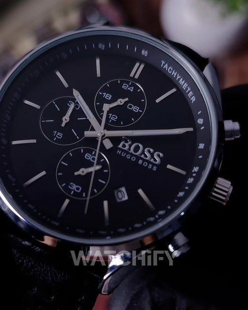 Hugo Boss 3 Leather Black