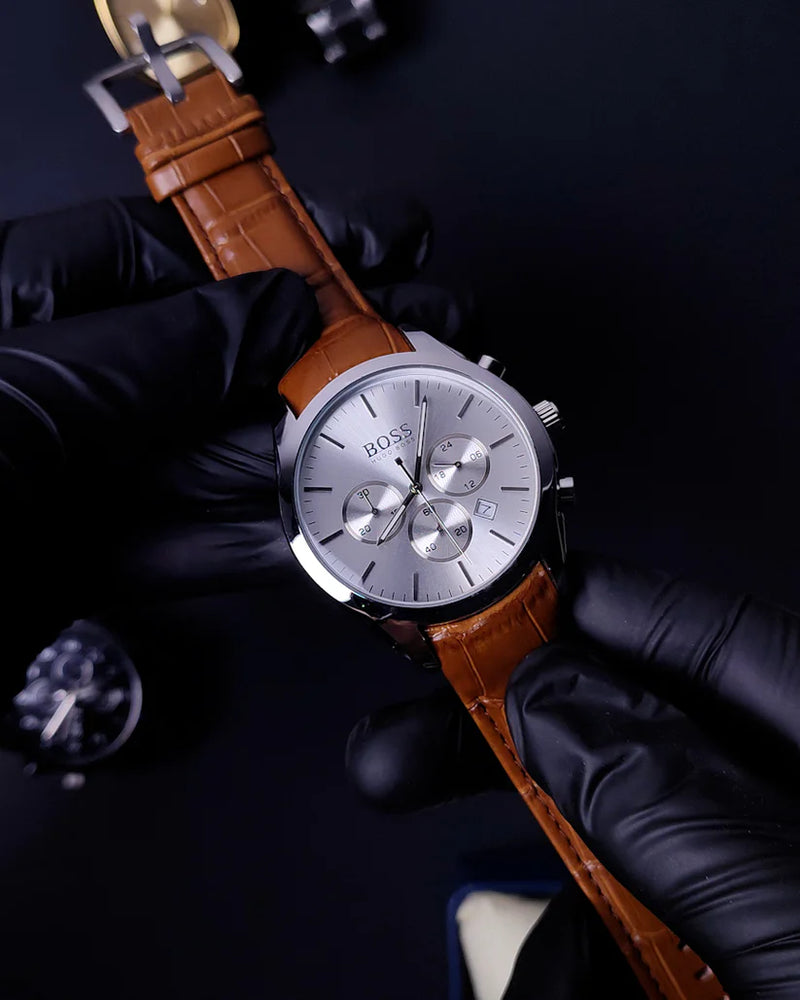 HUGO BOSS Brown Leather