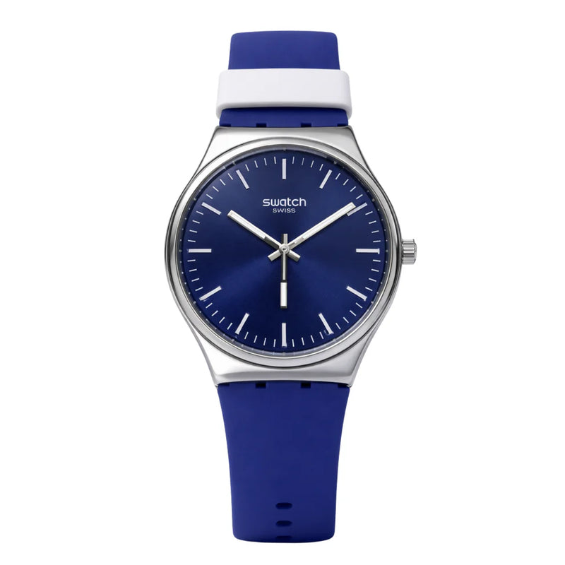 montre selecone swatch bleu