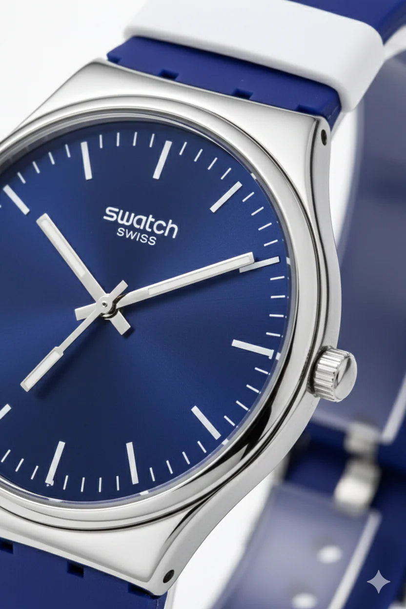 montre selecone swatch bleu
